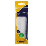 Korbond 2 x 50 cm hanger & lussen, opstrijkbaar, wit