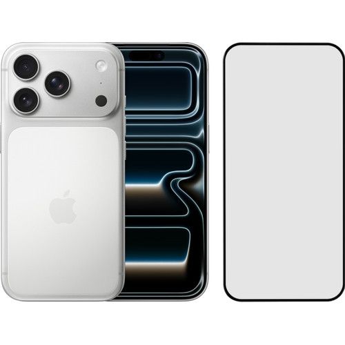 Apple iPhone 17 Pro 256GB Zilver + BlueBuilt Screenprotector Glas
