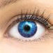Cagliari Blue Gekleurde Contactlenzen Natuurlijke Dekking - Silicone Hydrogel - 1 Paar (2 Stuks) - Zonder Sterkte - Geschikt voor Donkere/Lichte Ogen