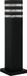 HOROZ Palmera/S-3 Éclairage de jardin - Lampadaire extérieur - Aluminium - Noir mat - Douille E27 - Carré - 50cm