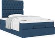 Prolenta Maison Exclusive - Ottomaans bedframe met matras, blauw, 120x200 cm, textiel