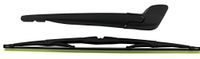 TarosTrade 244-0563-N-82597 achterruitenwisserarm en blad set 400 mm zonder reinigingsinstallaties, uitsparing achter