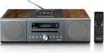 Lenco MC-175SI Home Audio Micro System - CD/MP3/FM/DAB+/Bluetooth - Silver/Wood
