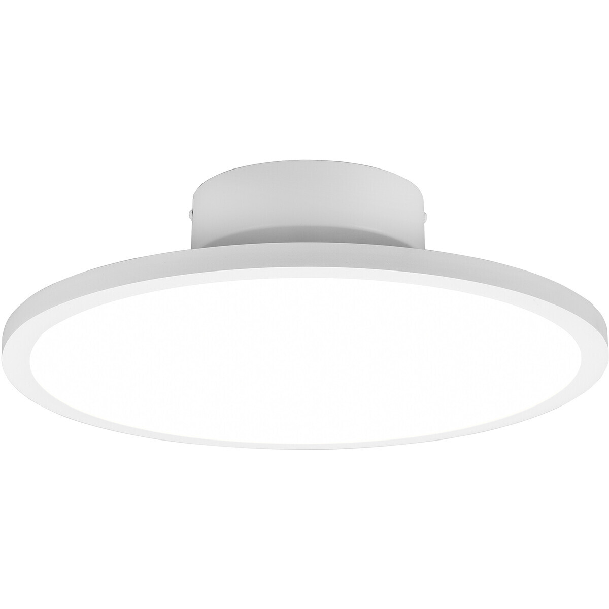 BES LED LED Plafondlamp - Plafondverlichting - Trion Trula - 29W - Natuurlijk Wit 4000K - Dimbaar - Rond - Mat Wit - Aluminium