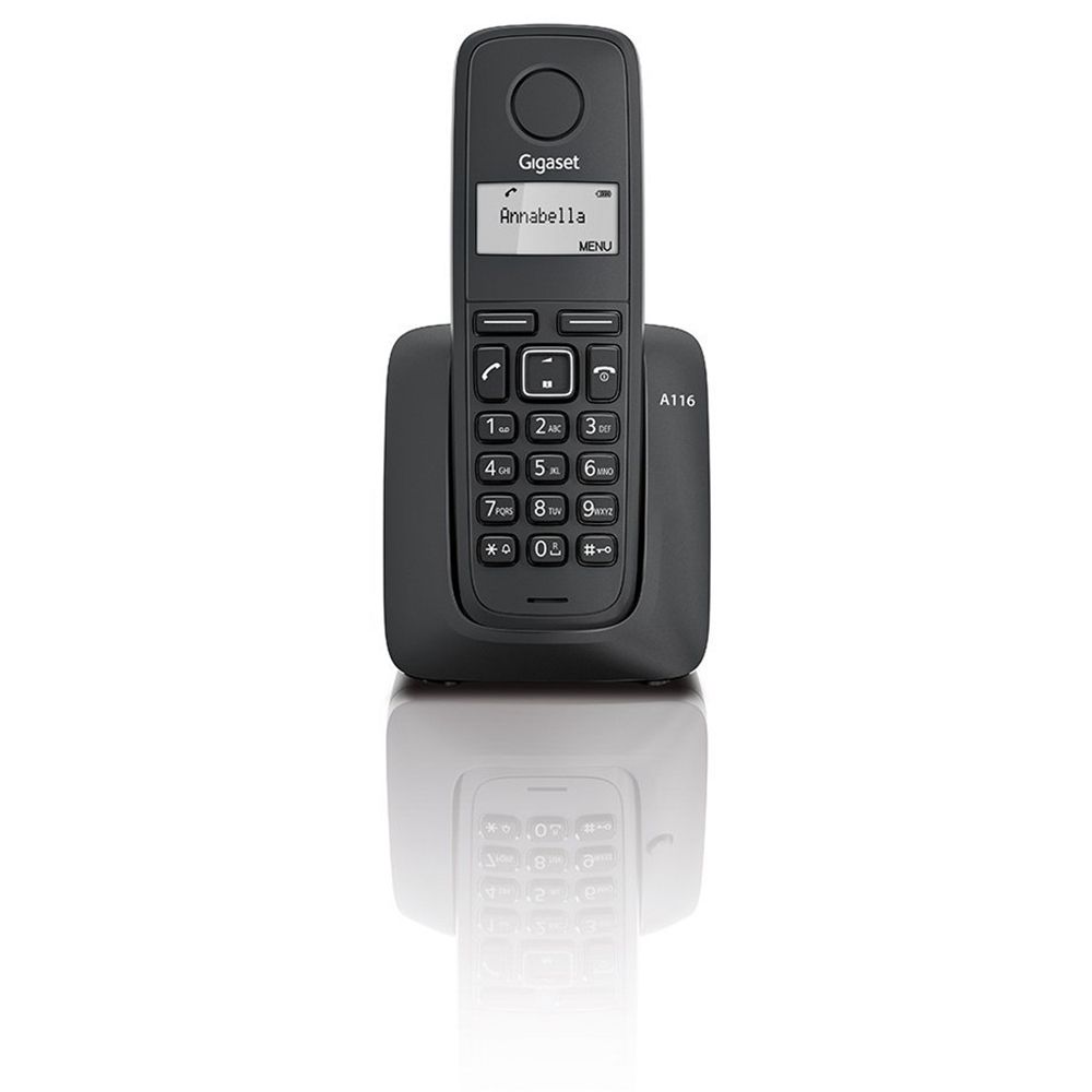Gigaset E290R DUO - Draadloze telefoon - Zwart