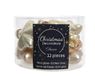 Decoris 12 Glazen sterren 40 mm parel