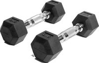 AJ-Sports Hex Dumbells 2kg - Zwart