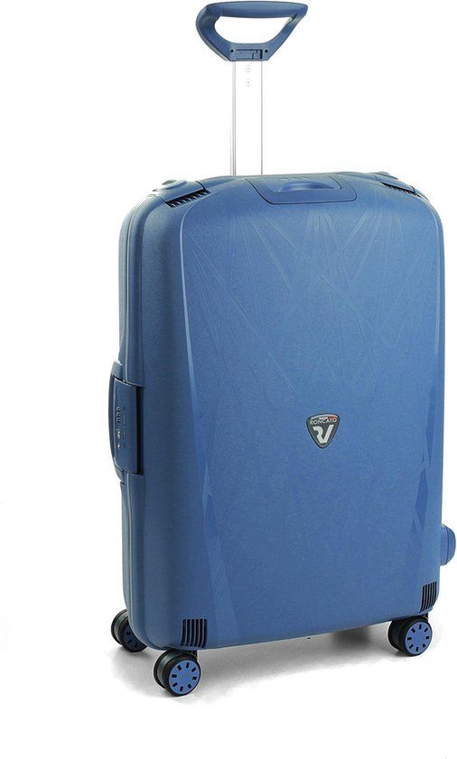 Roncato Light 4 Wiel Trolley 68 - Avio Blue - Hardcase - 80L