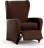 ECOMMERC3 Bi-elastische fauteuilhoes 4-delig Verstelbare volledige slijtvaste fauteuilhoes Bruin Ademend en eenvoudig aan te brengen Bekledinglook