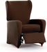 ECOMMERC3 Bi-elastische fauteuilhoes 4-delig Verstelbare volledige slijtvaste fauteuilhoes Bruin Ademend en eenvoudig aan te brengen Bekledinglook