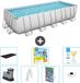 Bestway Rechthoekig Power Steel Zwembad - 640 x 274 x 132 cm - Grijs