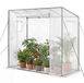 VEVOR Walk-in kas, 77"x30"x66" Kas voor Buiten met Windows, PE Cover, Roll-Up Rits Deur, Walk in Green House Kit, Draagbare Plant Tuin Hot House voor Achtertuin, Buiten