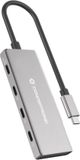 Conceptronic HUBBIES16G 4-Port USB 3.2 Gen 2 Hub, 10 Gbit/s, USB-C x 4, 100 W USB PD, aluminium behuizing