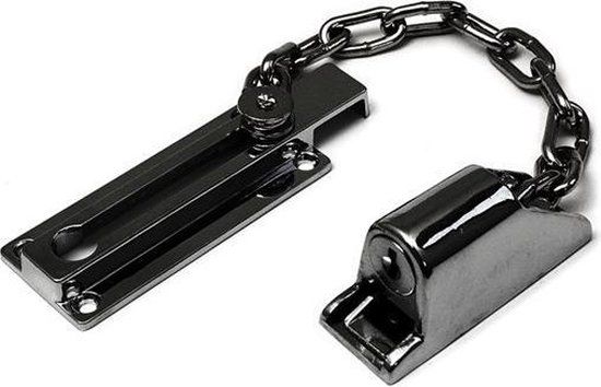 Dulimex DKS 604B Deurketting met Cilinderslot - Verchroomd Staal