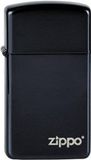 Zippo Slim Ebony with Zippo Logo Lighter
