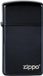 Zippo Slim Ebony with Zippo Logo Lighter