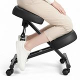 VEVOR Ergonomische Knielstoel met Wielen, Zwart