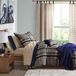 Intelligent Design dekbedden, Polyester, Marineblauw/Tan, Twin XL