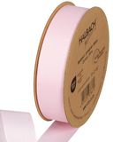 Halbach Seidenbänder Premium ripslint, breedte: 25 mm, lengte: 25 m, duurzaam cadeaulint van gerecycled polyester, ideaal als lint, kleur: lichtroze