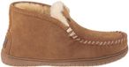 Warmbat Darwino heren pantoffel maat 43 cognac suède wol harde zool