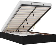 vidaXL Bedframe - Zonder Matras - 120x190 cm - Stof - Zwart