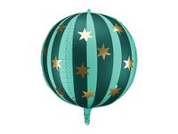 PartyDeco - Folieballon Starry Groen Circus - Ballon - Versiering - Verjaardag - Thema