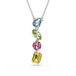 Swarovski Gema Y-hanger, verschillende maten, meerkleurig, gerhodineerd metaal