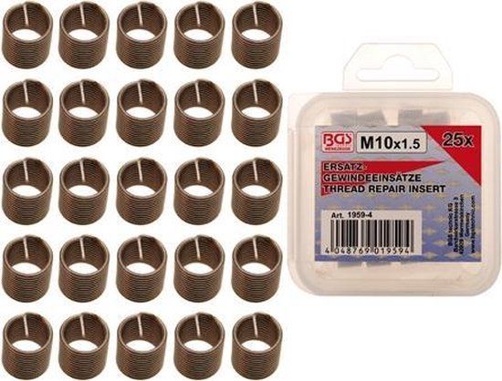 BGS 1959-4 Helicoils inserts M10 x 1.50mm - 25 stuks