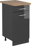 Vicco R-Line Keukenonderkast – 40 cm, WB Eik Antraciet Hoogglans