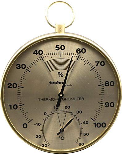 Technoline WA 3055 - Thermohygrometer - Messing design - Analoog