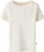 LIL' ATELIER MINI gebloemde T-shirt wit