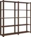vidaXL Étagère de rangement - 5 niveaux - 170x38x170 cm - Pin massif - Marron