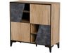 Buffet chêne et béton avec 4 portes 90cm