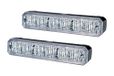 HELLA 2XD 014 560-401 LED-Flitslamp - BST - 12/24V - Geel - Opbouw/Schroefaansluiting - Kabel: 860mm - Set