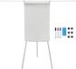 Merkloos Relaxdays Flipover Whiteboard - Hoogte Verstelbaar - 100x70 cm - Wit