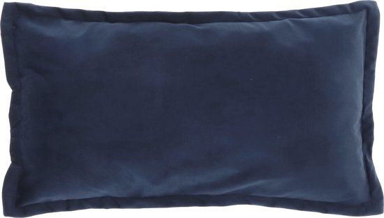 Unique Living BASICS Sierkussen - 30x50 cm - Effen kleur - Dark blue