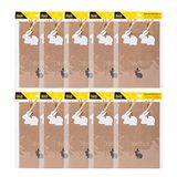 Idena 90080 - Cadeauzakjes Pasen incl. decoratie, 10 x 2 stuks, 26 x 16 x 8 cm, kraftpapier, paaszakjes, cadeauzakjes