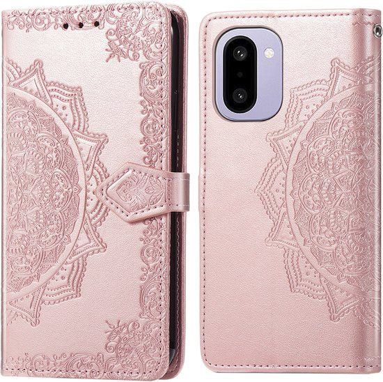 imoshion Hoesje - Geschikt voor OnePlus 15R - Mandala Bookcase - Rosé Goud
