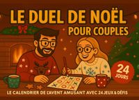 Le Duel de Noël pour couples – Le calendrier de l’Avent amusant avec 24 jeux & défis: Calendrier de l’Avent interactif pour deux – parfait à offrir et pour passer de bons moments tout au long du mois