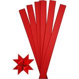Creativ Papieren strepen, A: 10 mm, diameter: 4,5 cm, rood, 100 stuks
