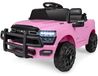 OEM Police Elektrische kinderauto, 12 volt, met afstandsbediening, 2 motoren, roze