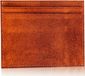 Peterson | Étui en cuir, pour documents et billets, cuir naturel, marron clair, 12x9 cm