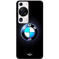 Huawei P60 Pro Bmw Logo M lichtgevend carbon Maniacase