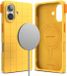 Ringke Bitmap Silicone Magnetic - Hoesje Geschikt voor Apple iPhone 16 - Compatibel met MagSafe / Qi2 - Magnetische Back Cover - Geel