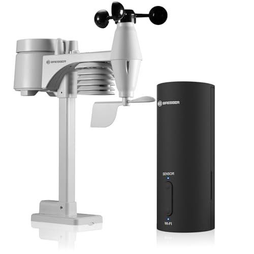 Bresser El Niño Wifi-gateway weerstation, 7-in-1 professionele sensor, buitentemperatuur, luchtvochtigheid