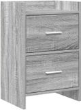 vidaXL Nachtkastjes Grijs Sonoma 40 x 30 x 60 cm Bewerkt hout