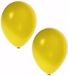 Merkloos / Sans marque Shoppartners Bv 10 stuks metallic gele ballonnen 36 cm