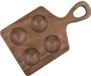 OEM BeltAvenue Holding B.V. Houten eierrek, houten eierrekstandaard, omkeerbaar stapelbaar opbergrek in display-stijl, compact opbergrek, geschikt voor het serveren van kerstvleeswaren, gebruik in de koelkast en in de keuken (ontwerp met 4 gaten)