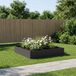 VidaXL Plantenbak zwart 80 x 80 x 20 cm koudgewalst staal