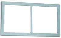 Fawo Afdekframe dubbel verchroomd mat